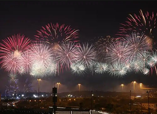 荥经县焰火晚会